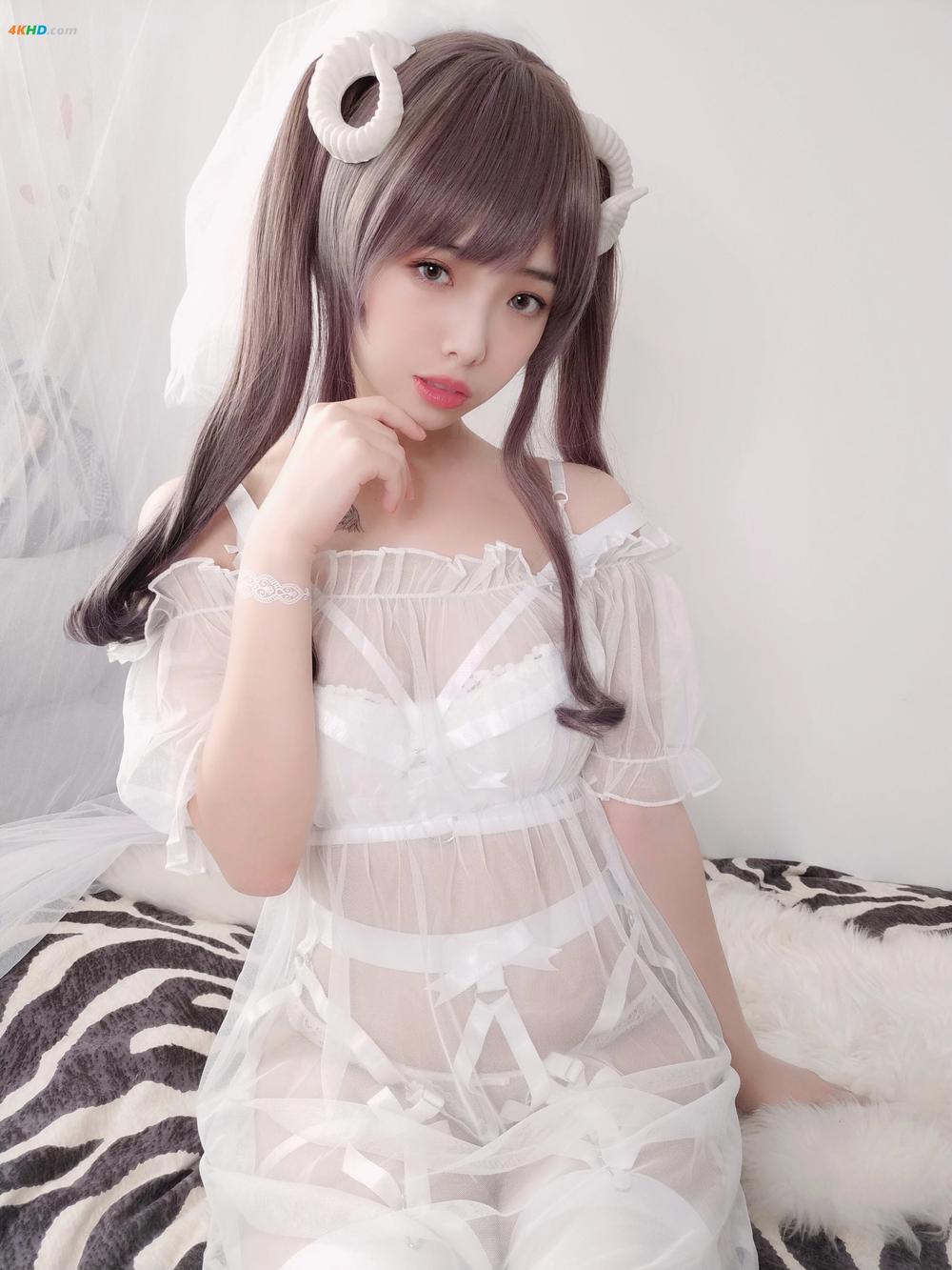 《Coser@雯妹不讲道理 No.016 绵羊白色绑带(167MB)(42photos)》图集预览