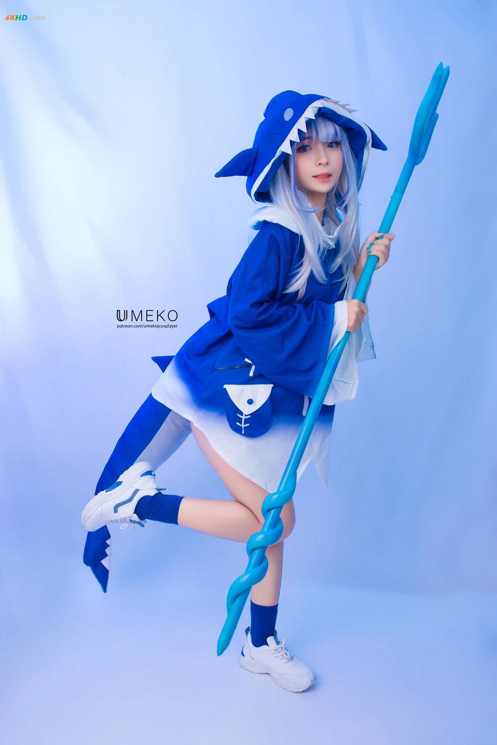 《Umeko J – Gawr Gura(613MB)(85photos)》图集预览