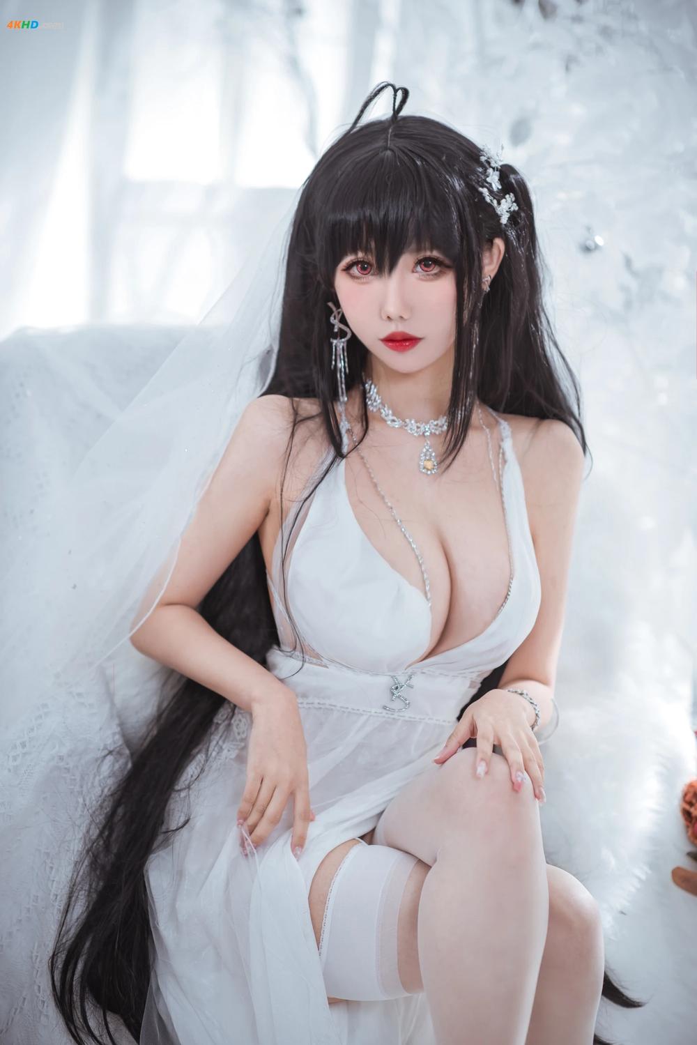 《仙女月 – Taihou Pure White Wedding Dress(118MB)(30photos)》图集预览