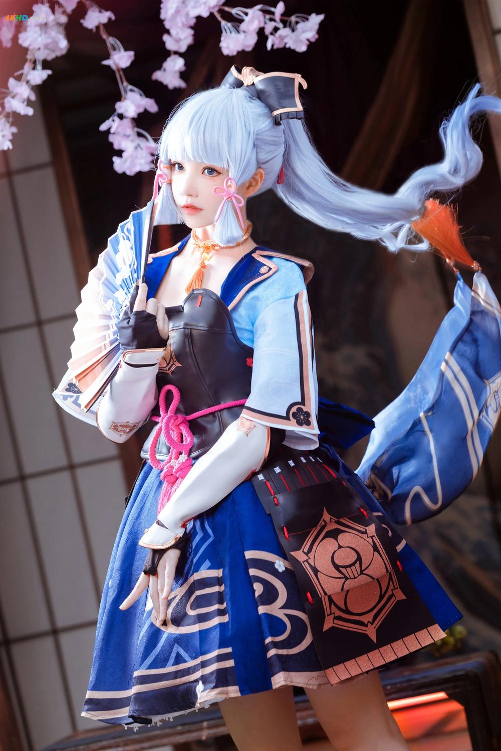 《(Cosplay) 桜桃喵 – 神里绫华  Ayaka Kamisato (Genshin Impact)(267MB)(34photos)》图集预览