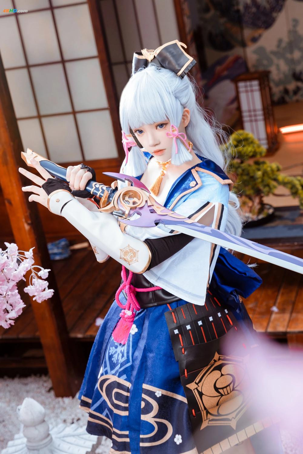 《(Cosplay) 桜桃喵 – 神里绫华  Ayaka Kamisato (Genshin Impact)(267MB)(34photos)》图集预览
