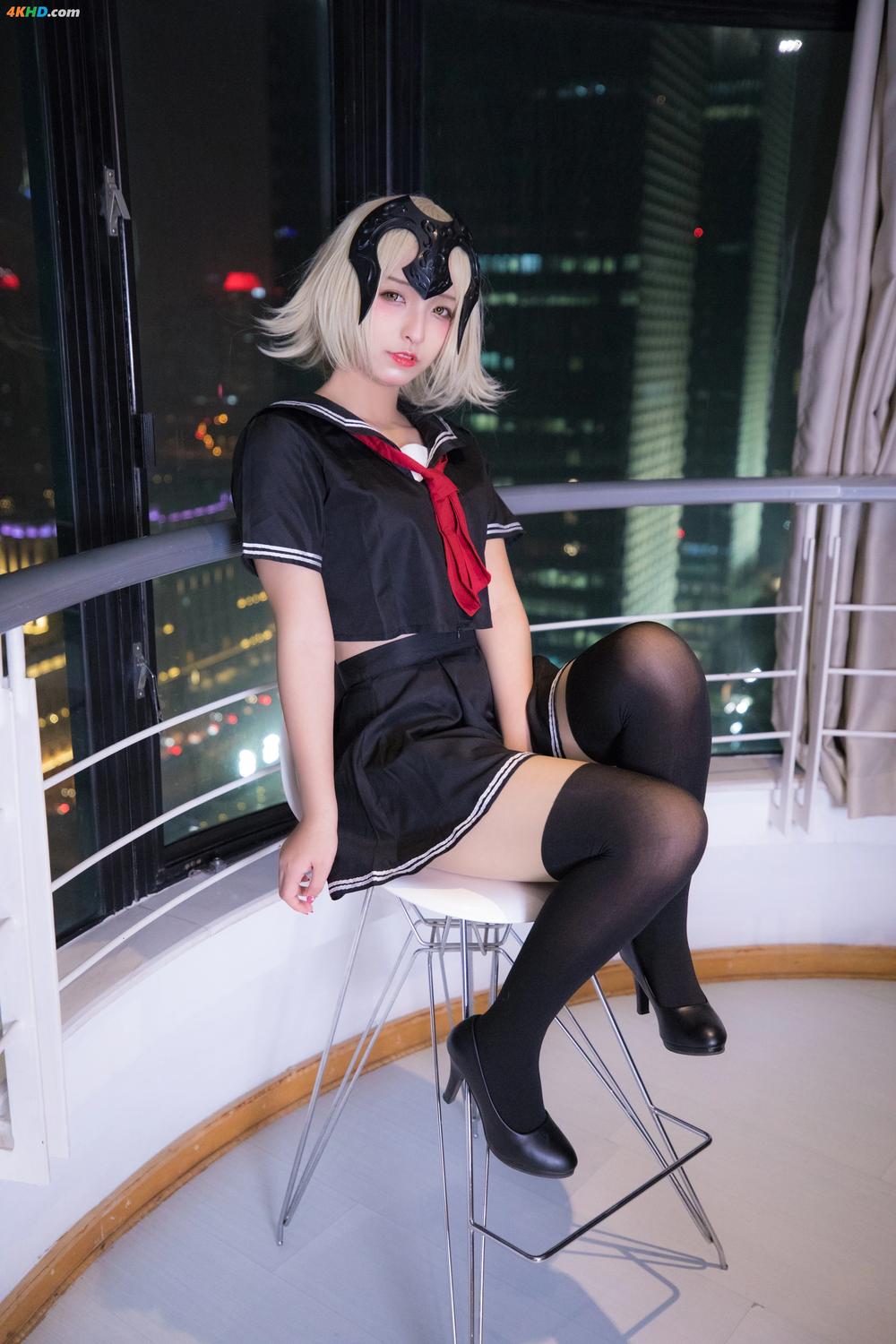《Coser@神楽坂真冬 Vol.013 放课后领域 学园黑贞(329MB)(154photos)》图集预览