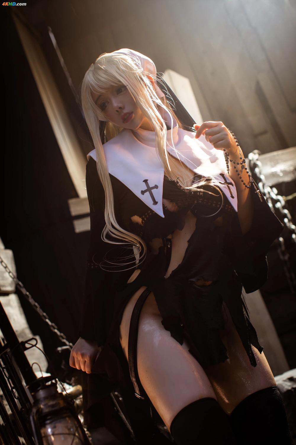 《Coser@NinJA阿寨寨 No.001 赎罪修女(208MB)(39photos)》图集预览