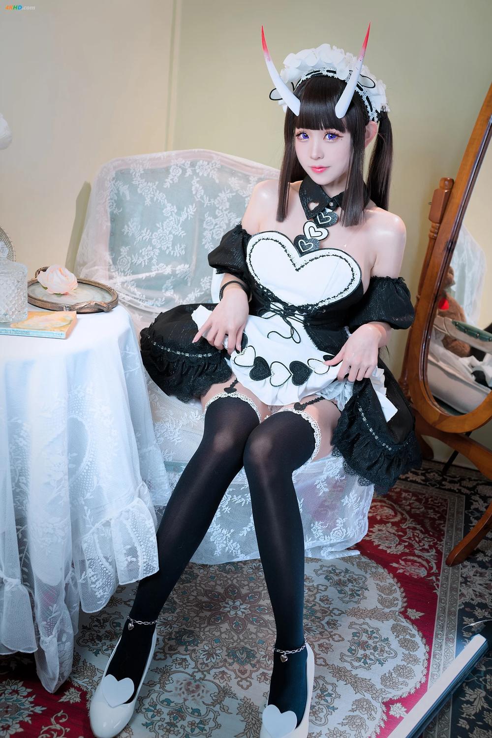 《miko酱 – 碧蓝航线 能代女仆(112MB)(36photos)》图集预览