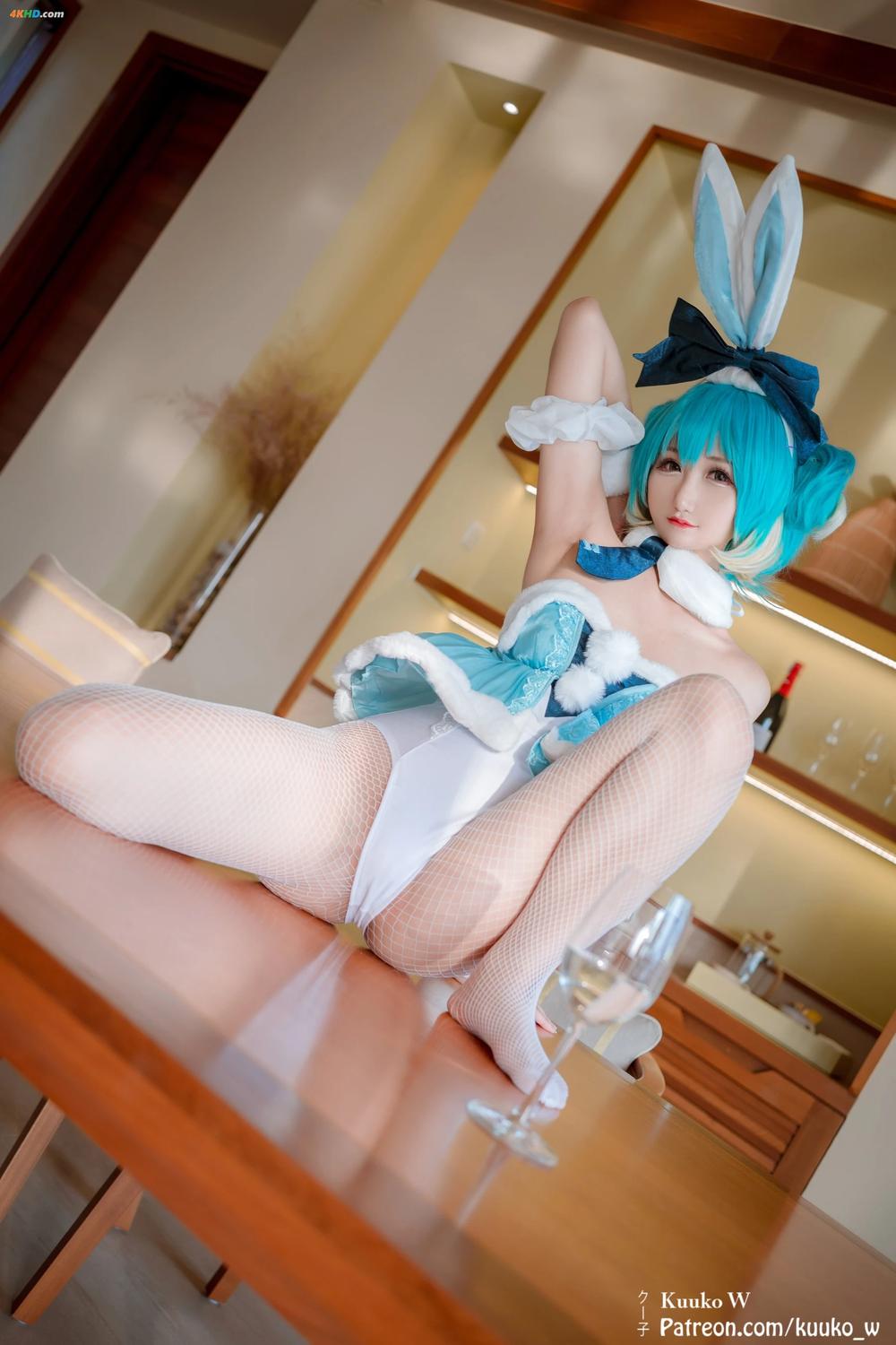 《Kuuko W – Hatsune Miku Bunny(112MB)(57photos)》图集预览