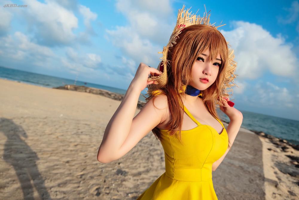 《Potato Godzilla – Asuka Yellow Dress(207MB)(27photos)》图集预览