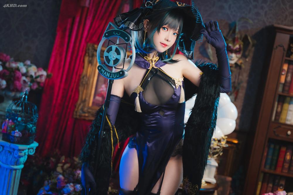 《Ely – Cheshire Cheongsam (Azur Lane)(37MB)(22photos)》图集预览