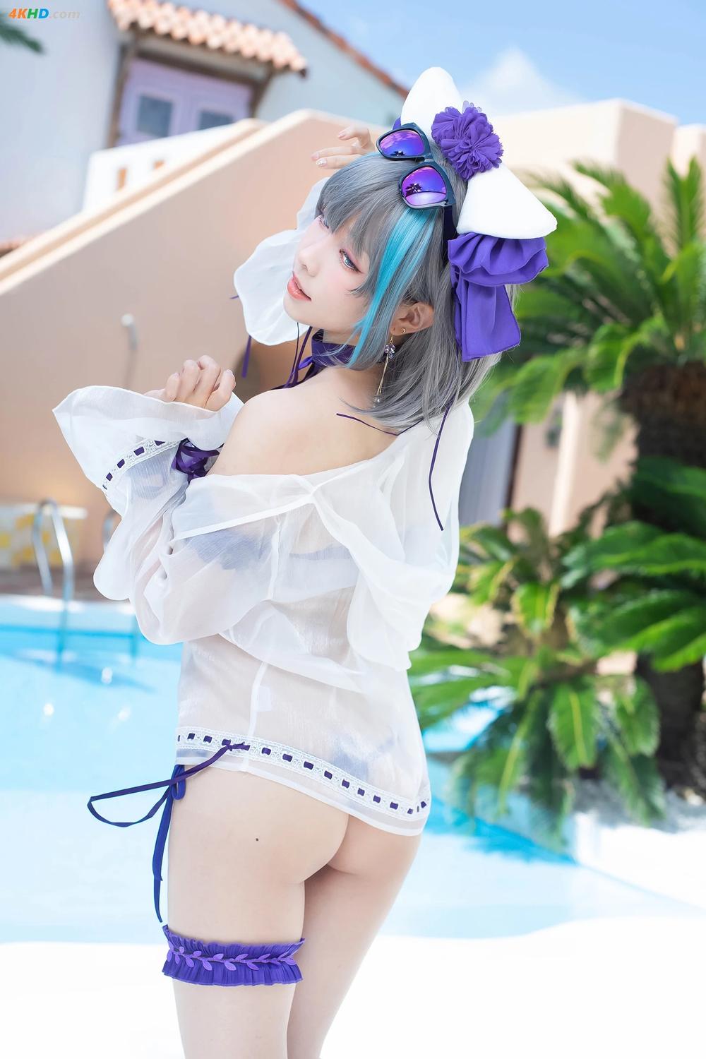 《Ely – Cheshire Swimsuit (Azur Lane)(25MB)(23P)》图集预览