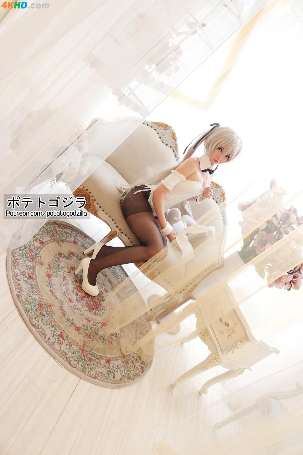 《Coser@Potato Godzilla – Sora Kasugano Bunny Suit31P》图集预览