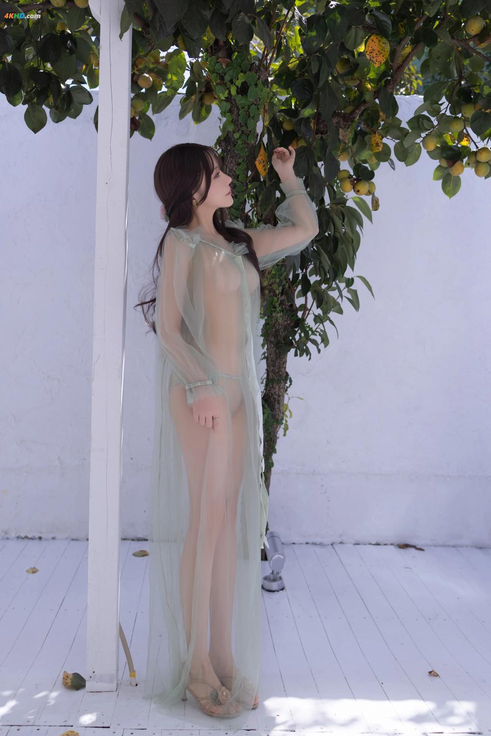 《鱼子酱Fish《绿色薄纱》写真[1723MB-120photos]》图集预览