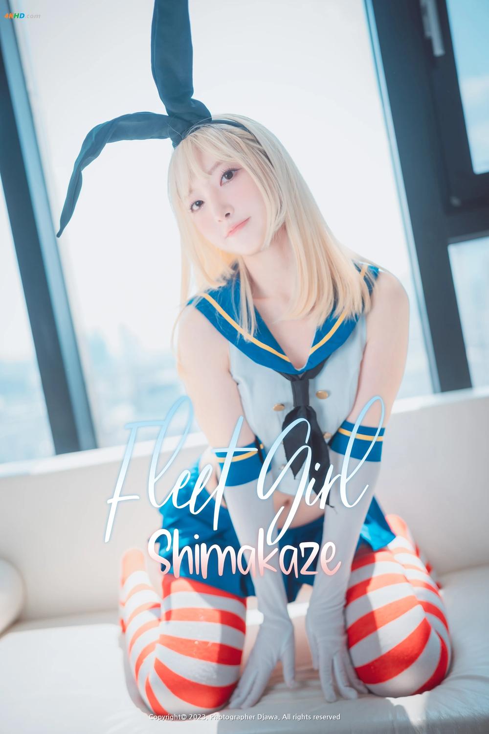 《DJAWA Photo – No.335 – part 02 HaNari (하나리) – Fleet Girl Shimakaze[866MB-112photos]》图集预览