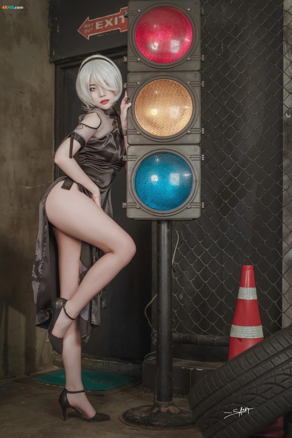 《Yuna NO.13 – Cosplay Vol.04 KDA Akali & Nier Automata 2B[117MB-31photos]》图集预览