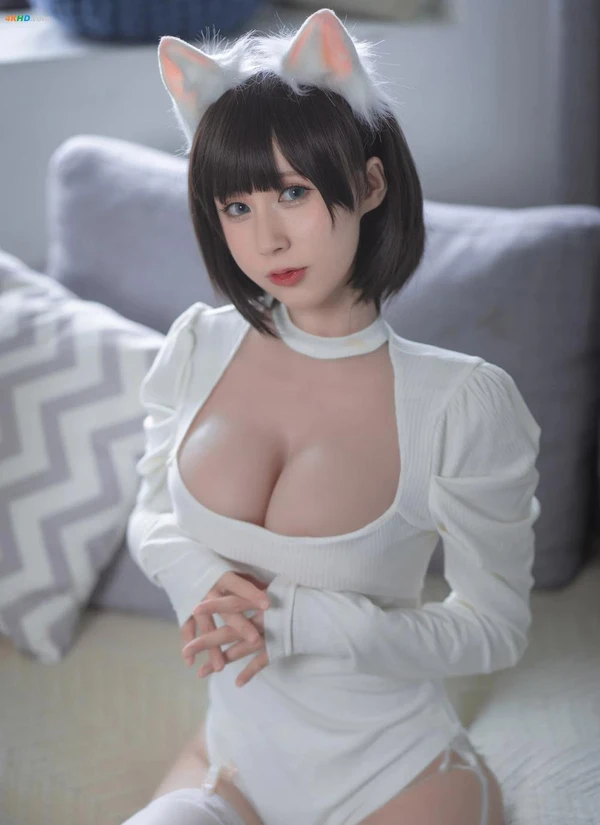 西园寺南歌写真 NO.003 – 白猫白色连体衣[197MB-30photos]