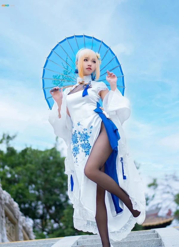 大大卷卷小卷 – FGOsaber 四周年旗袍[73MB-15photos]