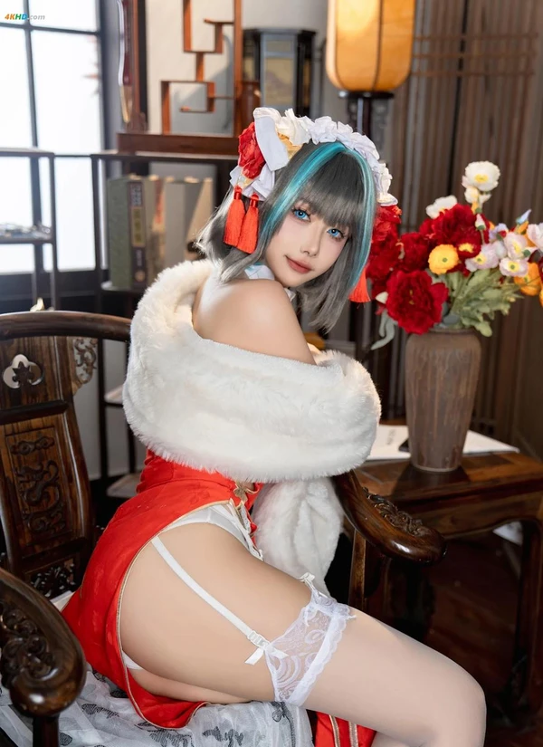 Momoko葵葵 NO.040 – 柴郡旗袍[127MB-29photos]