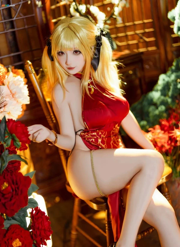 [cosplay] [是三不是世w] Moehime Union Bountiful Year Stella Cheongsam[1386MB-54photos]