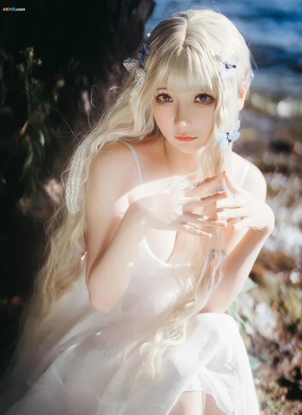 是三不是世w – 湖边白裙[174MB-15photos]