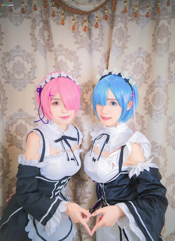 [cosplay] 小野妹子w – Ram Rem (拉姆, 雷姆)[64MB-24photos]