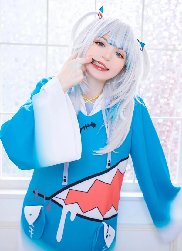 (Cosplay) Peachmilky – Gawr Gura (Hololive)(140MB)(47photos)